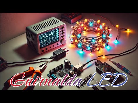 CÓMO MODIFICAR LA ALIMENTACIÓN DE UNA GUIRNALDA LED 🎄💡 || ELECTRÓNICA PARA TOD@S