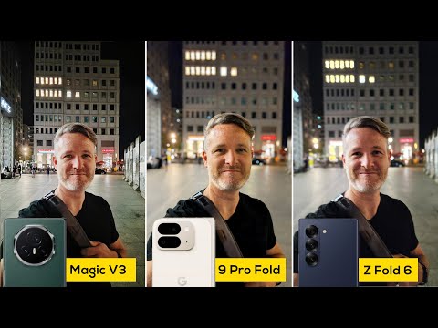 Pixel 9 Pro Fold VS Honor Magic V3 VS Galaxy Z Fold 6 camera comparison