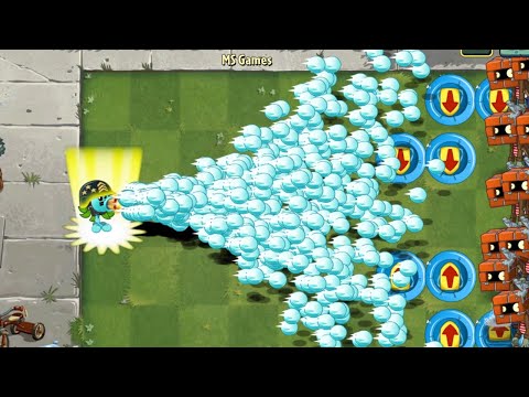 100 Plants level 1 Vs 50 Brickhead Zombies Level 8 - PvZ 2 Challenge - Who will win?