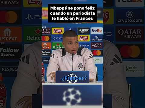 La felicidad de Mbappé cuando un periodista le habló en Francés