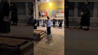 Roman Catholic worship ceremony (Franciscans) at the Church of the Holy Sepulchre.Israel 2025