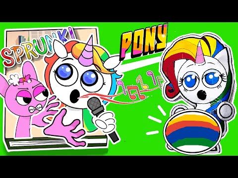 Making INCREDIBOX SPRUNKI Game Book📚 ➕ PONY Squishy Surgery