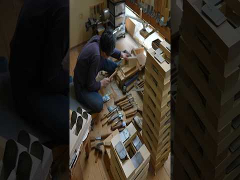 The process of making Japanese Wood planer.Japanese Wood planer craftsman.