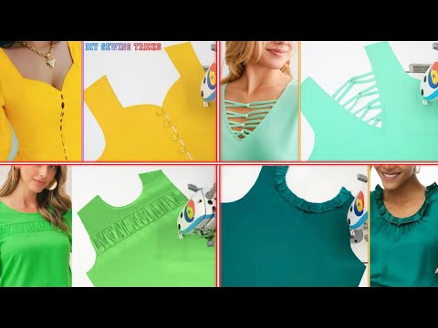 4. How to make neck designs for blouse cutting and stitching. Neck sewing tricks for beginners