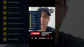 Analizando el LineUp de los Yankees en este última partido contra San Diego #yankees