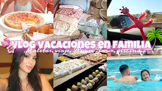 Vacaciones en familia! ⛱️☀️Maletas, viaje y llegada al hotel 🌴🧳 Vlog diario (semana 11 de embarazo)