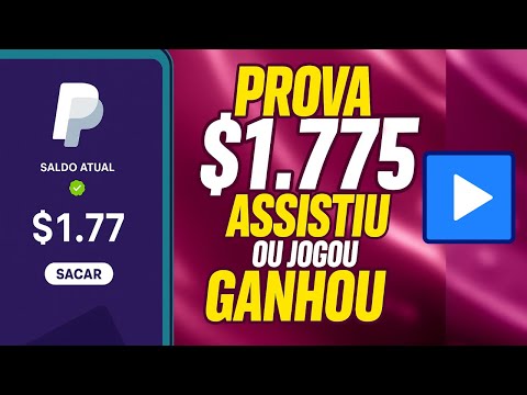 PROVA $1.77 Saque ilimitado no PAYPAL Ganhe dinheiro assistindo vídeos Ganhar dinheiro na internet