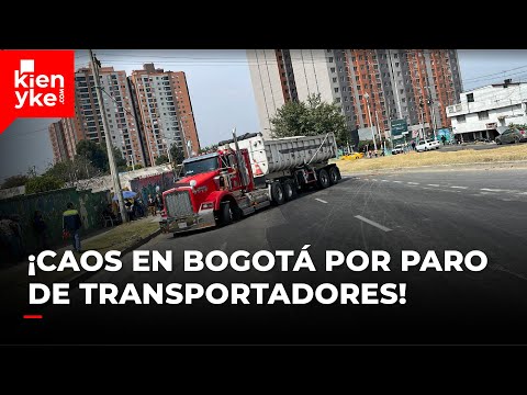 A camionero le pinchan las llantas en medio de paro de transportadores