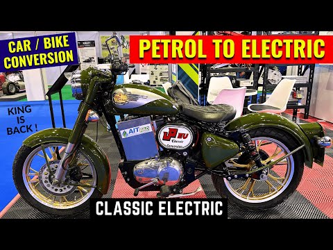 Royal Enfield Classic Electric Motorcycle 2025 - How to Convert Old Petrol Bike & Car to Electric ?