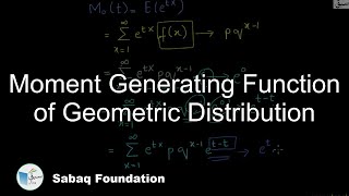 Moment Generating Function of Geometric Distribution