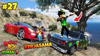 BOBOIBOY KUASA JAHAT MENGAJAK BOBOIBOY REVERSE KE MARKAS - GTA 5 MOD