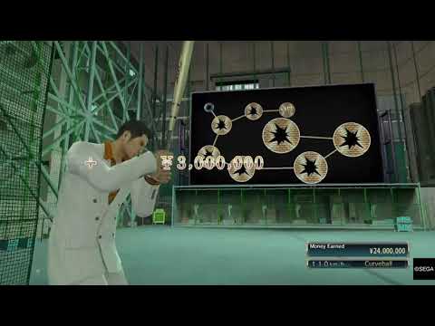 Yakuza 0 - Super Gold Rush Batting Perfect Game - YouTube