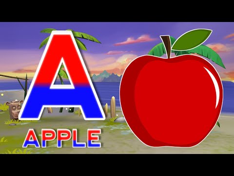 ABC Phonic Song - Toddler Learning Video Songs, A for Apple, Nursery Rhymes, Alphabet Song for kids