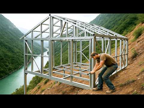 Man Builds Luxury House in the Middle of the Forest | Start to Finish by @LankHome