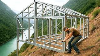 Man Builds Luxury House in the Middle of the Forest | Start to Finish by @LankHome