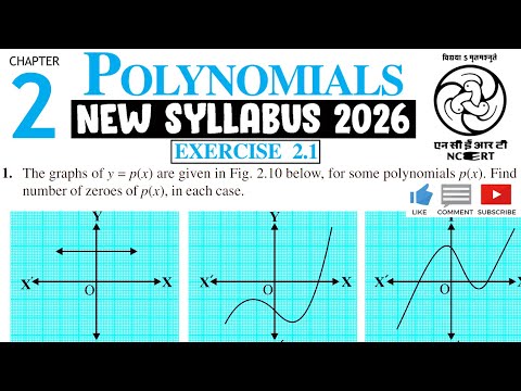 Exercise 2.1 | Polynomials | Class 10 Maths | NCERT New Syllabus In One Shot