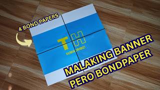 BANNER PERO BONDPAPER | Paano gumawa ng tarpapel