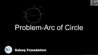 Problem-Arc of Circle