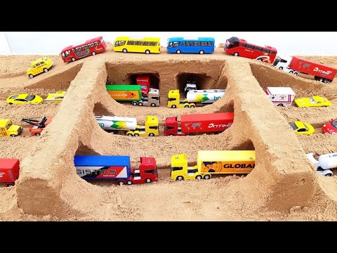 Mini viaduto construido na areia