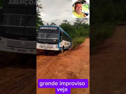 grande improviso deu certo ❓ veja #dicas #autodicas #motora #onibus #lama #improviso #bora