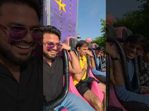 Took My Dad To Adventure Park For The 1st Time😱🎡 #reaction #challenge #comedy #trending #shorts
