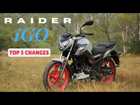 TVS Raider igo 125 | Top 5 Changes