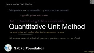 Quantitative Unit Method