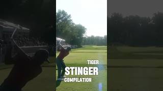 The KING of STINGERS. Stinger COMPILATION 🐅. #golf #tigerwoods #pga #america #golfswing #golfing