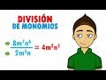 División de Monomios y Exponentes