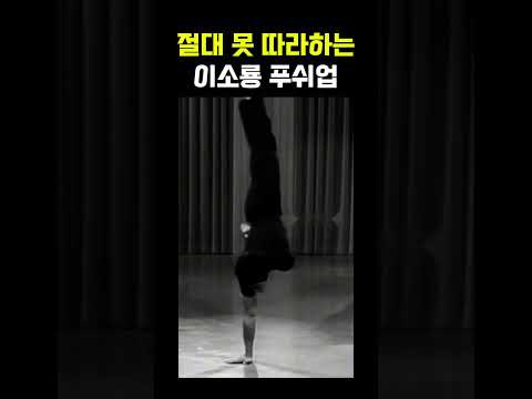 절대 못 따라하는 이소룡 푸쉬업