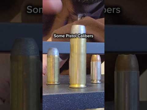 Some pistol calibers for educational purposes #history #military #gaming #selfdefense #nerd