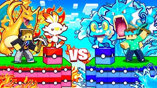RED Vs BLUE Pixelmon SKYBLOCK CHALLENGE In MINECRAFT!