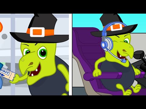 Família de Gatos - O PASSAGEIRO VERDE MISTERIOSO 🤢🎫 Desenho Animado em Português Brasil