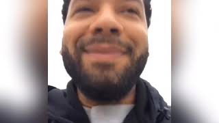 Jussie on set of empire acting silly 1-22-19