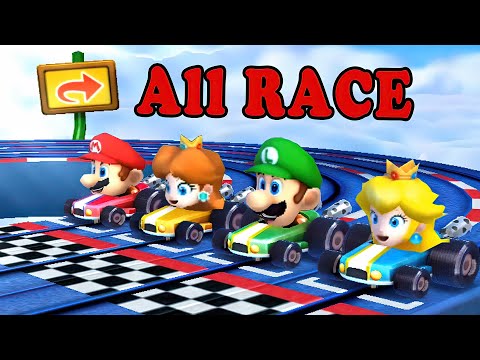 Mario Party 3DS - All Racing Minigames Challenge! Can Mario Win?