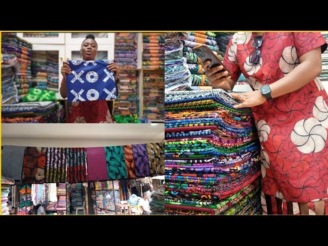 I went to the biggest Ankara (African print) market!