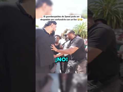 El guardaespaldas de Speed pudo ser despedido por confundirle con un fan 😭🤣 #ishowspeedclips