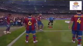 Real Madrid received Guard of Honor from arch rival fc Barcelona 7th May, 2008
