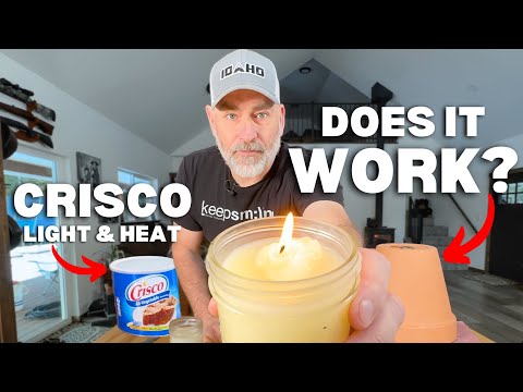 The TRUTH About Crisco Candle Emergency Heat & Light