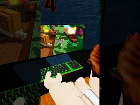He plays roblox in roblox 🎮 #roblox #growagarden #shorts