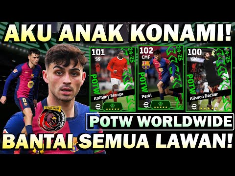 WOW PEDRI 102 + A. ELANGA 101 + A. BECKER 100! AKU ANAK KONAMI HOKI BANGET! BANTAI SEMUA LAWAN!