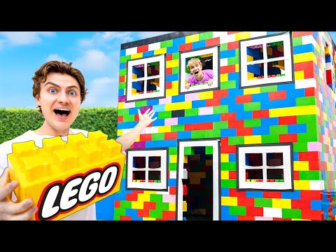 I Built A Giant LEGO House!!