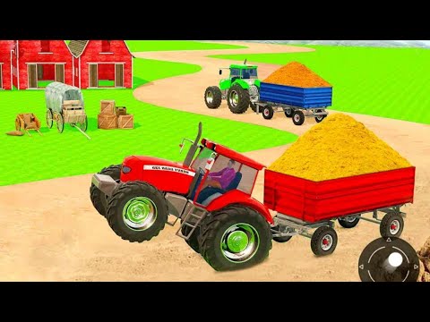 Harvesting Corn & Transporting With Mini Colored Trucks - Farming Simulator 22