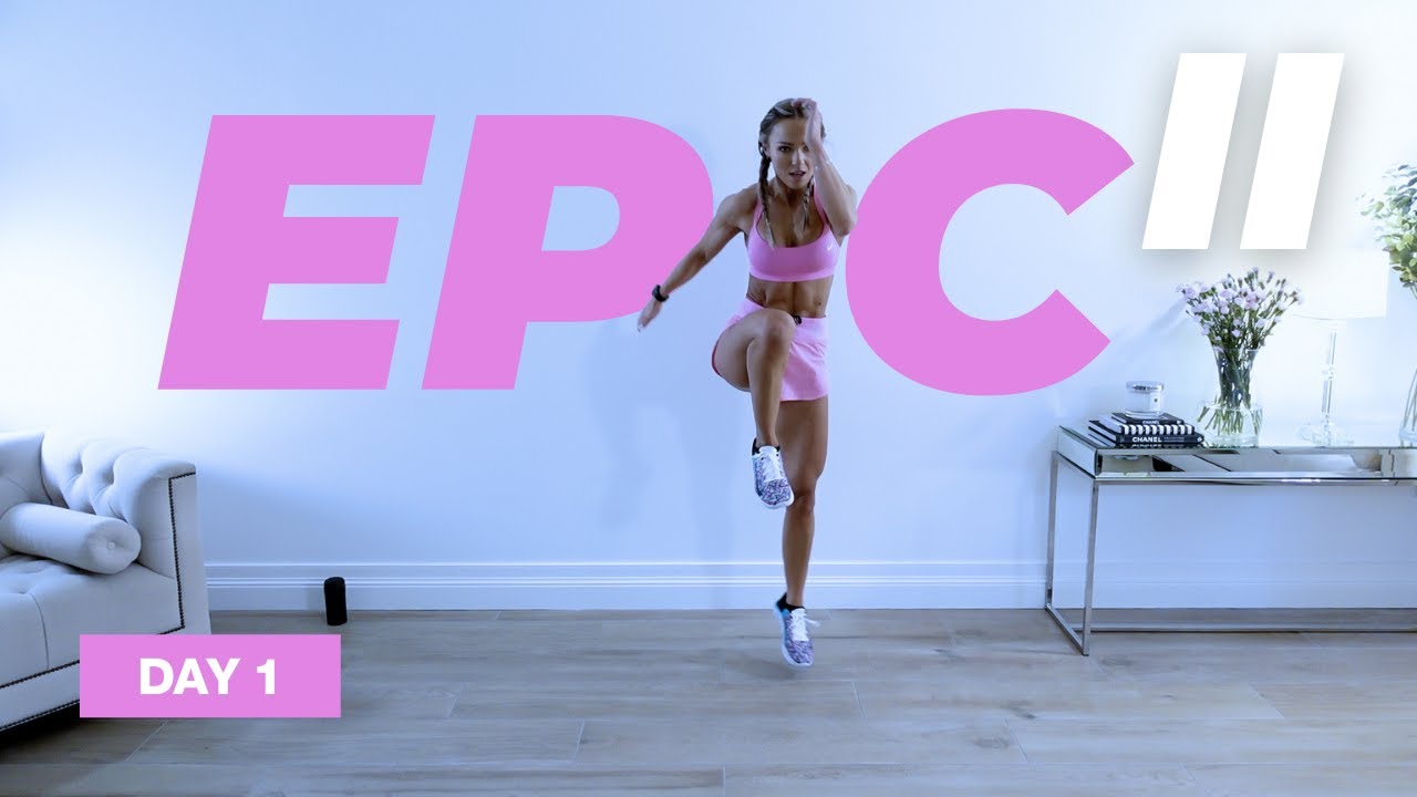40 Min HIIT + Low Intensity Cardio / No Equipment / No Repeat - EPIC II - DAY 1 - Caroline Girvan