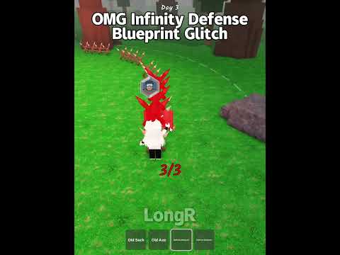 OMG Infinity Defense Blueprint Glitch  #roblox #99nightintheforest #longr #usa