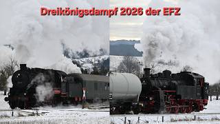 Dreikönigsdampf 2026 der EFZ mit 58 311 und 97 501