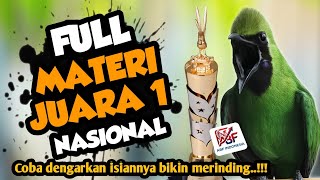 Ngeri parah ! MASTER CUCAK HIJAU  FULL ISIAN TEMBAKAN MEWAH‼️