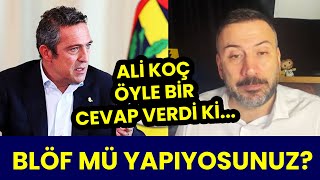 ALİ KOÇ BLÖF YAPMIYOR! YÜZÜNE KARŞI SÖYLEDİM BANA "2 NİSAN'DA GÖRÜŞÜRÜZ" DEDİ