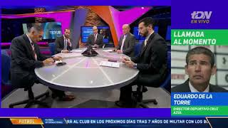 LA PROPUESTA ES BUENA EN CRUZ AZUL | EDUARDO DE LA TORRE ENTREVISTA TDN