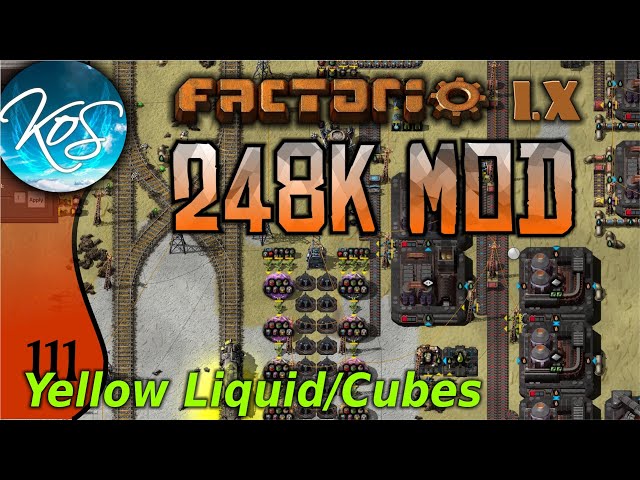 Factorio 248k Mod 111 - YELLOW CUBES!! - Tips & Tricks